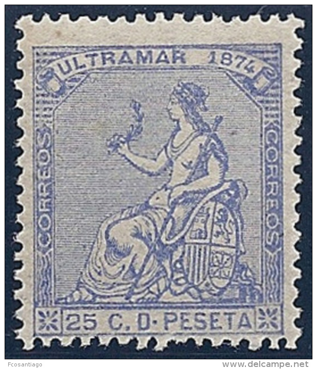 ESPAÑA/CUBA 1874 - Edifil #28 - MNH ** - Cuba (1874-1898)