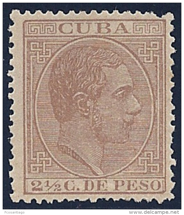 ESPAÑA/CUBA 1883/88 - Edifil #99a - MNH ** - Kuba (1874-1898)