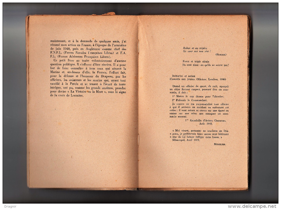 Amiral Muselier - Livre - Marine Et Résistance  ( édition Limitée ) Flammarion - 1945 - 1ere édition - - Francese