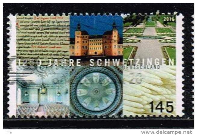 Bund 2016, Michel# 3204 O 1250 Jahre Schwetzingen - Gebraucht