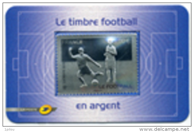 LE FOOTBALL. Timbre Argent. - Unused Stamps