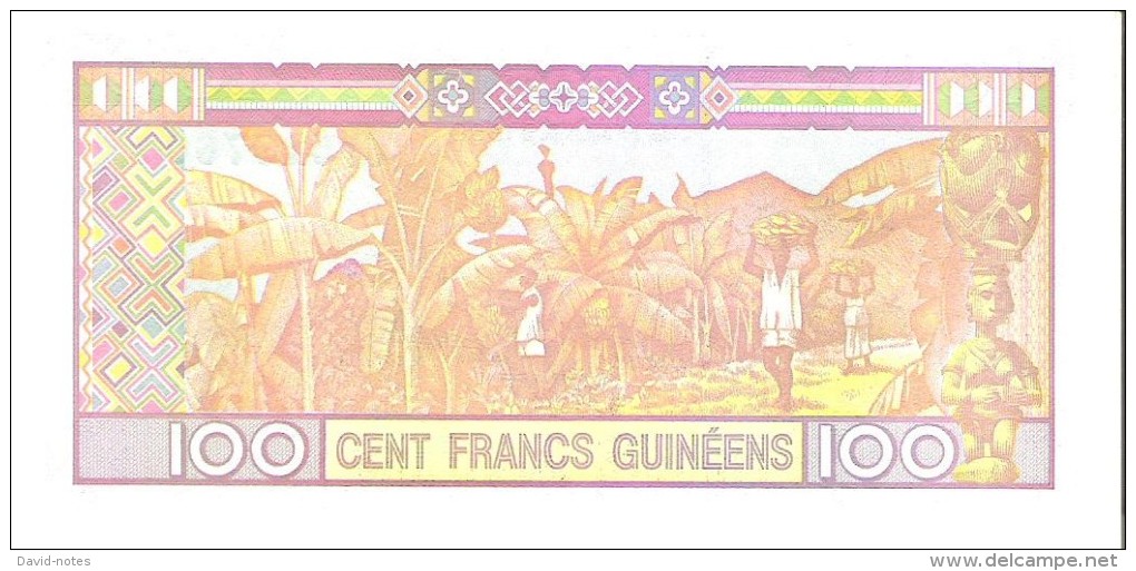 Guinea - Pick 35a - 100 Francs 1998 - Unc - Guinea