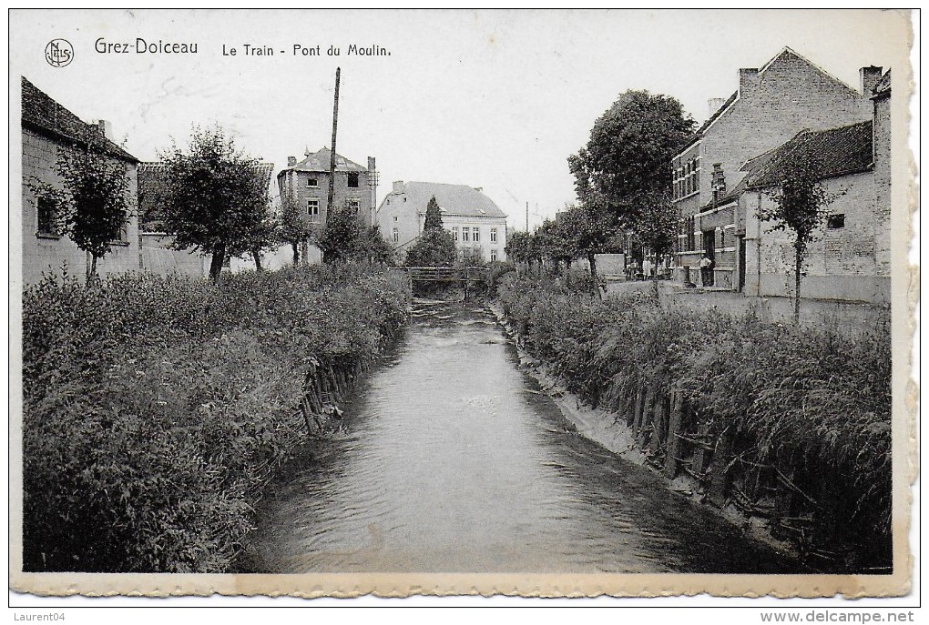 GREZ-DOICEAU.  LE TRAIN. PONT DU MOULIN. - Grez-Doiceau