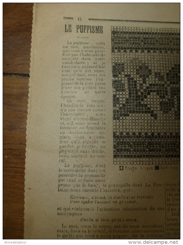 1901La MODE du Petit Journal    TOILETTES DE VILLE, (gravures couleurs dont V. Michel ) double-page et une