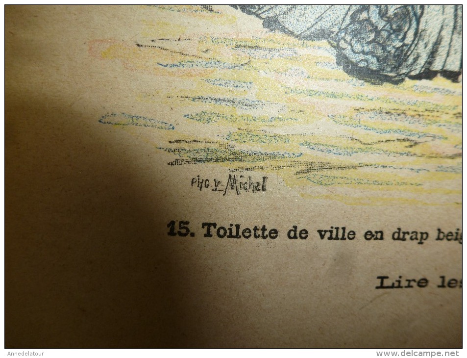 1901 La MODE du Petit Journal    TOILETTES DE VILLE, (gravures couleurs dont V. Michel ) double-page et une