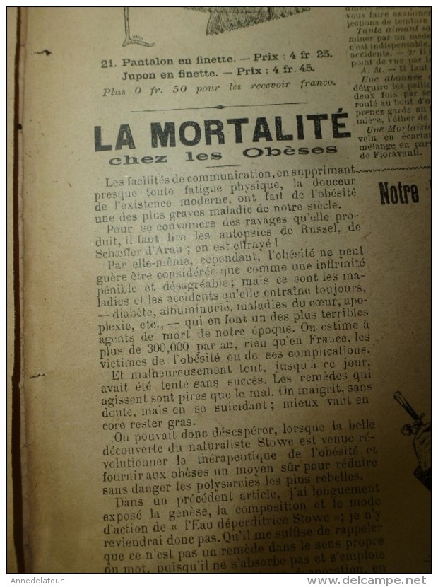 1901 La MODE du Petit Journal    TOILETTES DE VILLE, (gravures couleurs dont V. Michel ) double-page et une