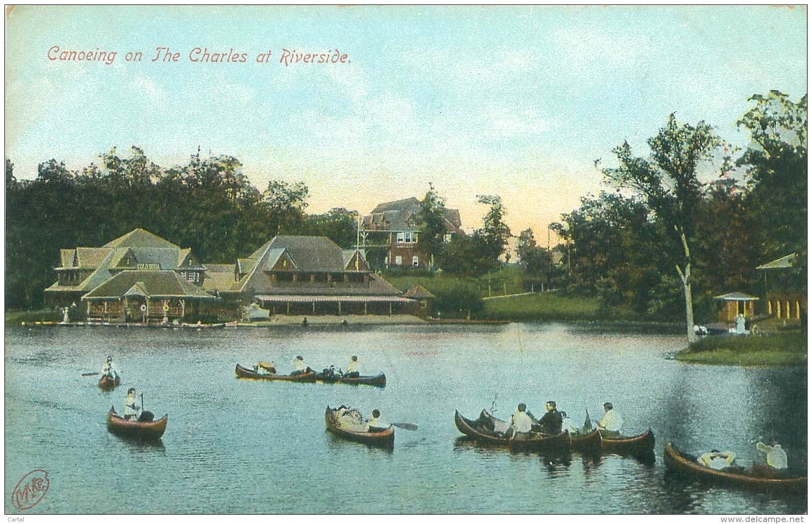 BOSTON - Canoeing On The Charles At Riverside - Boston