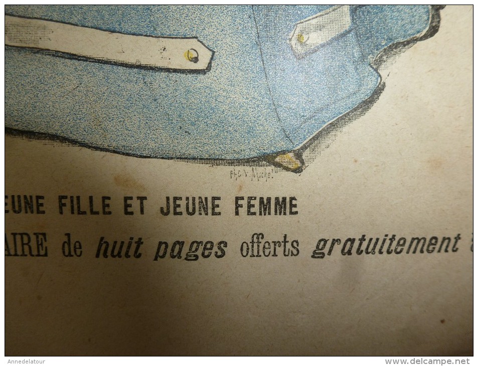 1902 La MODE Du Petit Journal TOILETTES De PROMENADE Pour JEUNE FILLE Et JEUNE FEMME,grav Couleurs  1ere Page & Double P - 1900-1940