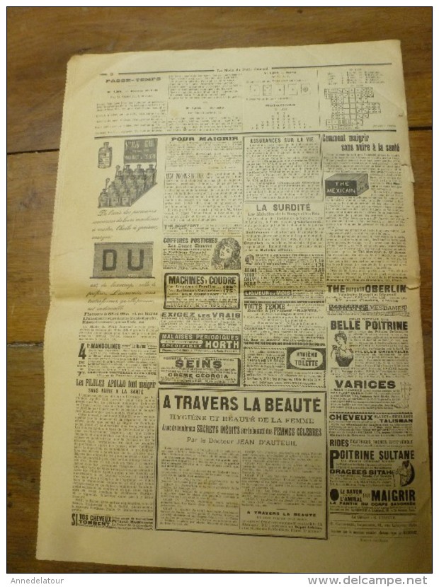 1902 La MODE du Petit Journal TOILETTES HABILLEES ,grav couleurs  1ere page & double p