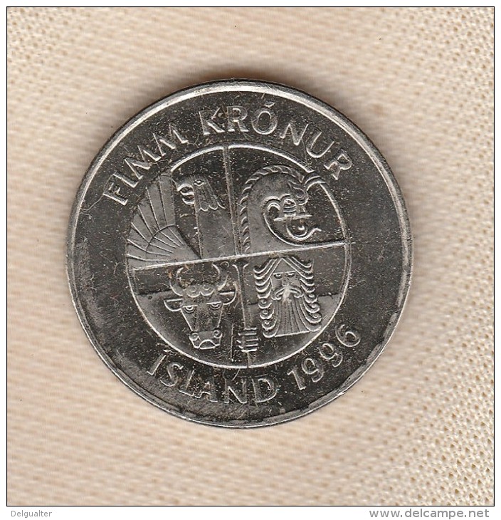 Iceland 5 Kronur 1996 - Islande