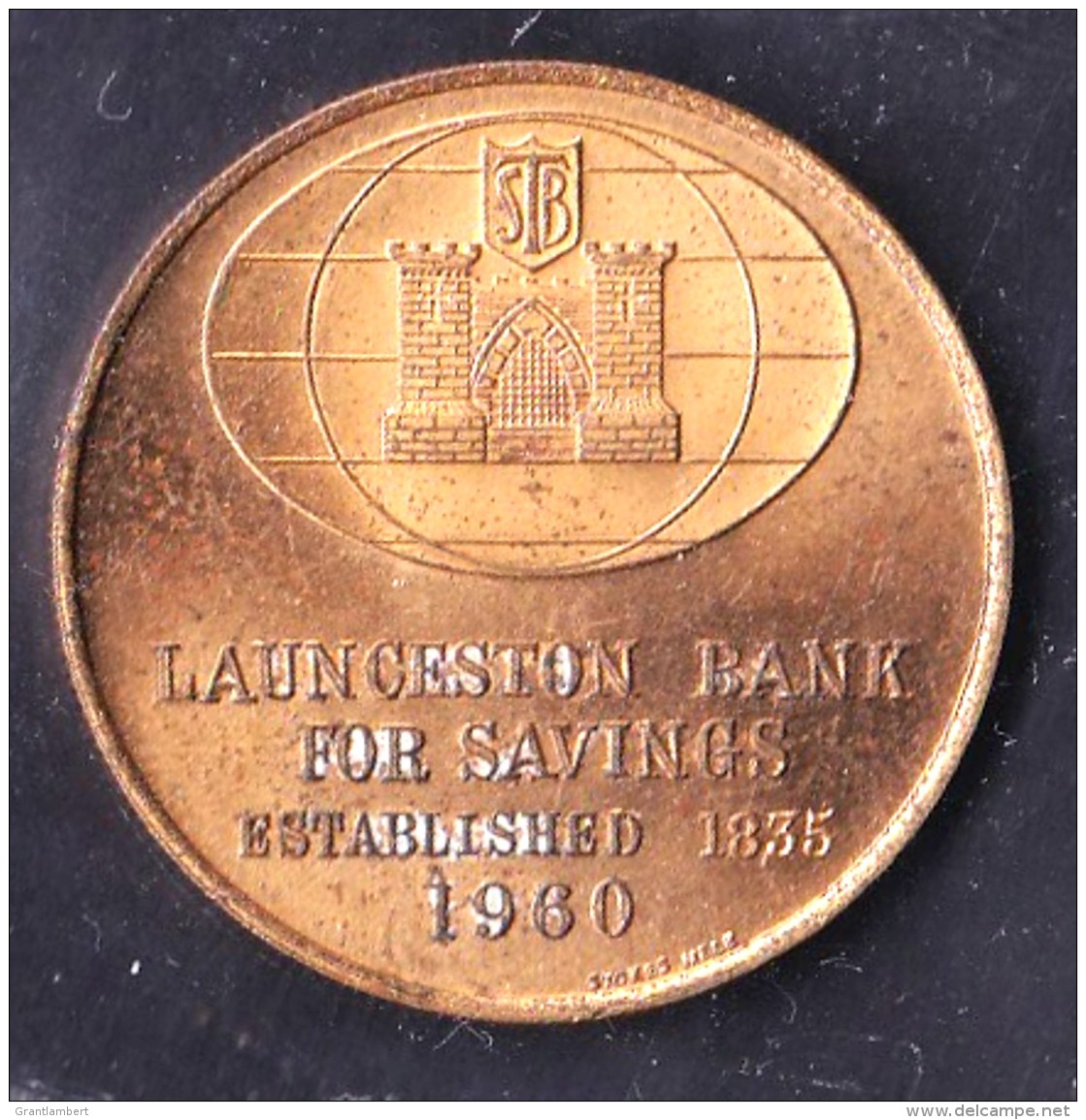 Australia 1960 Launceston Bank For Savings Token - Professionnels / De Société