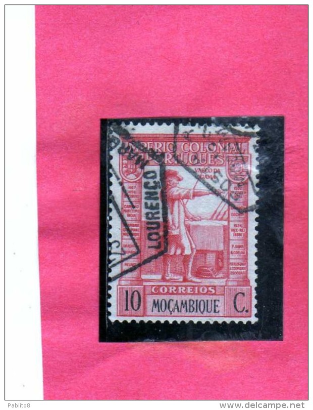 MOZAMBIQUE MOZAMBICO MOCAMBIQUE 1938 VASCO DA GAMA  CENT 10 10c USATO USED OBLITERE´ - Mozambique