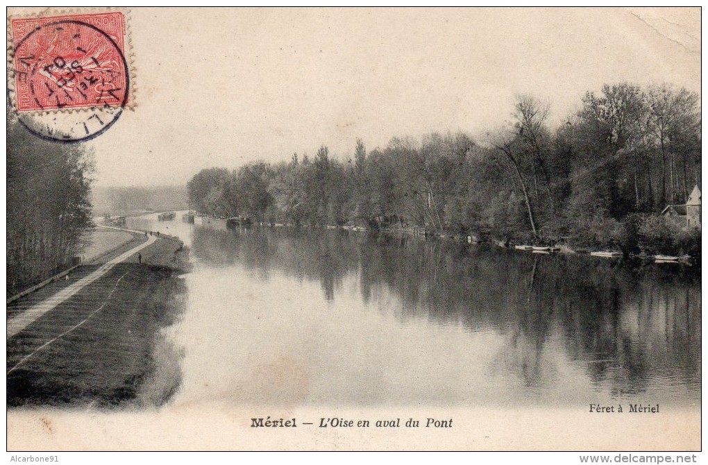 MERIEL - L'Oise En Aval Du Pont - Meriel