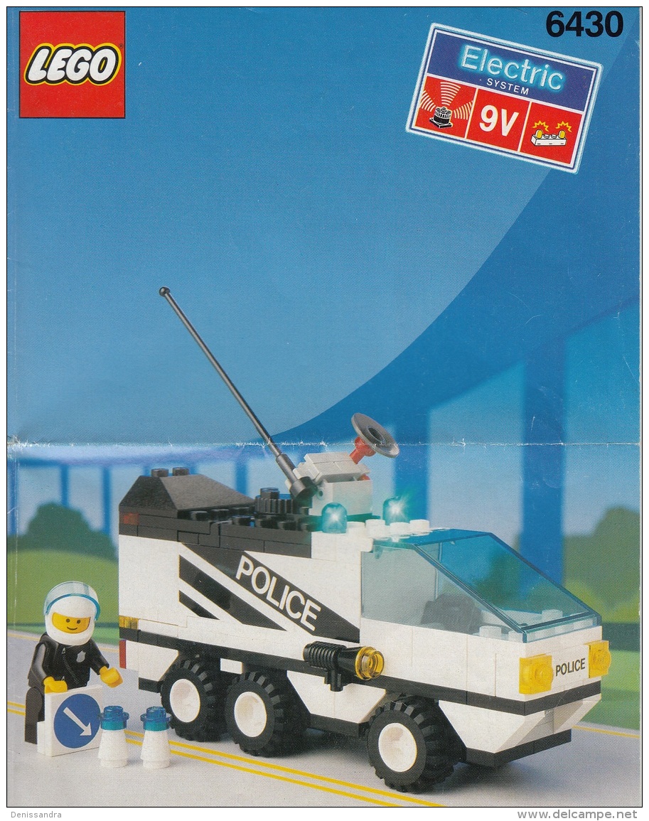 Lego 6430 Ville Voiture De Police Avec Plan 100 % Complet - Lego System