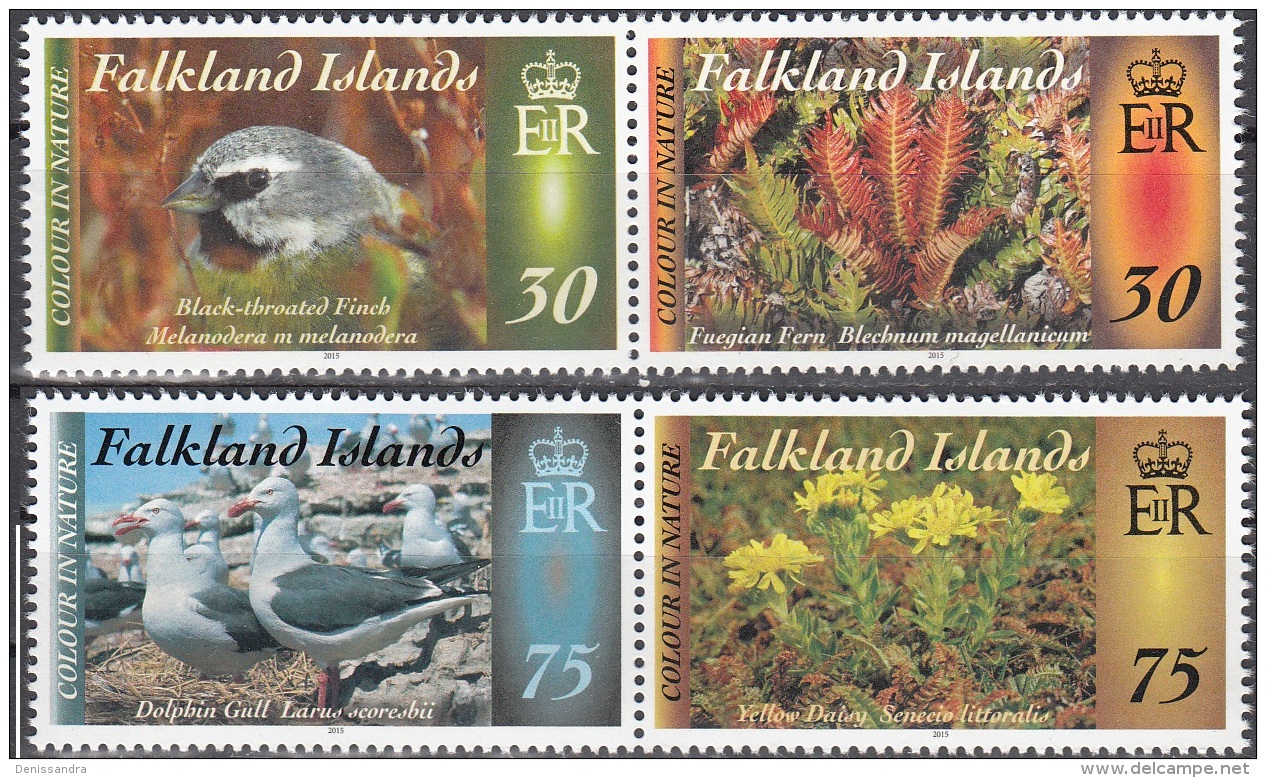 Falkland Islands 2015 Couleurs De La Nature Flore Et Faune Neuf ** - Falkland