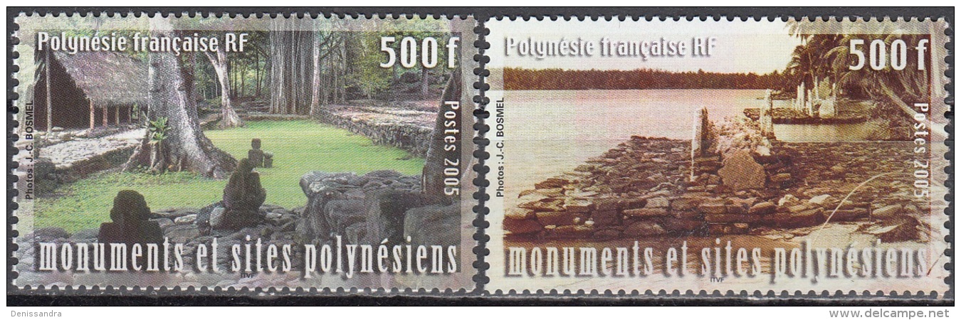 Polynésie Française 2005 Yvert 757 - 758 Neuf ** Cote (2017) 17.00 € Monuments Et Sites - Nuevos