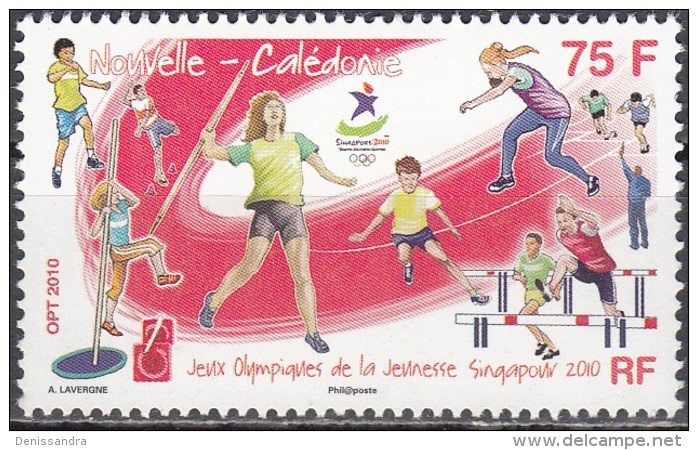 Nouvelle-Calédonie 2010 Yvert 1104 Neuf ** Cote (2015) 2.00 Euro Jeux Olympiques De La Jeunesse Singapore Athlétisme - Unused Stamps