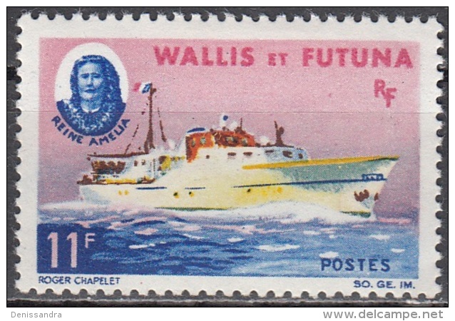 Wallis &amp; Futuna 1965 Yvert 171 Neuf ** Cote (2015) 8.50 Euro Bateau Reine Amelia - Nuovi