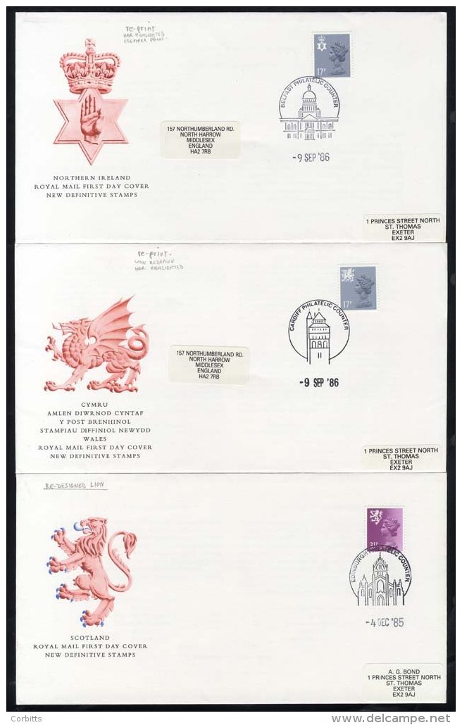 REGIONALS Selection Of Mainly Decimal Regional FDC's Incl. Many Booklet Panes, Noted Scarce 1985 Scotland 31p Type 2 (4 - Autres & Non Classés