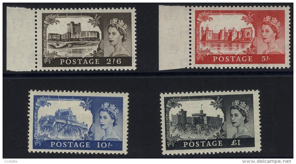 1958 1st DLR Castle Set, Fine M (10s Couple Of Short Perfs), SG.536a/9a. - Autres & Non Classés