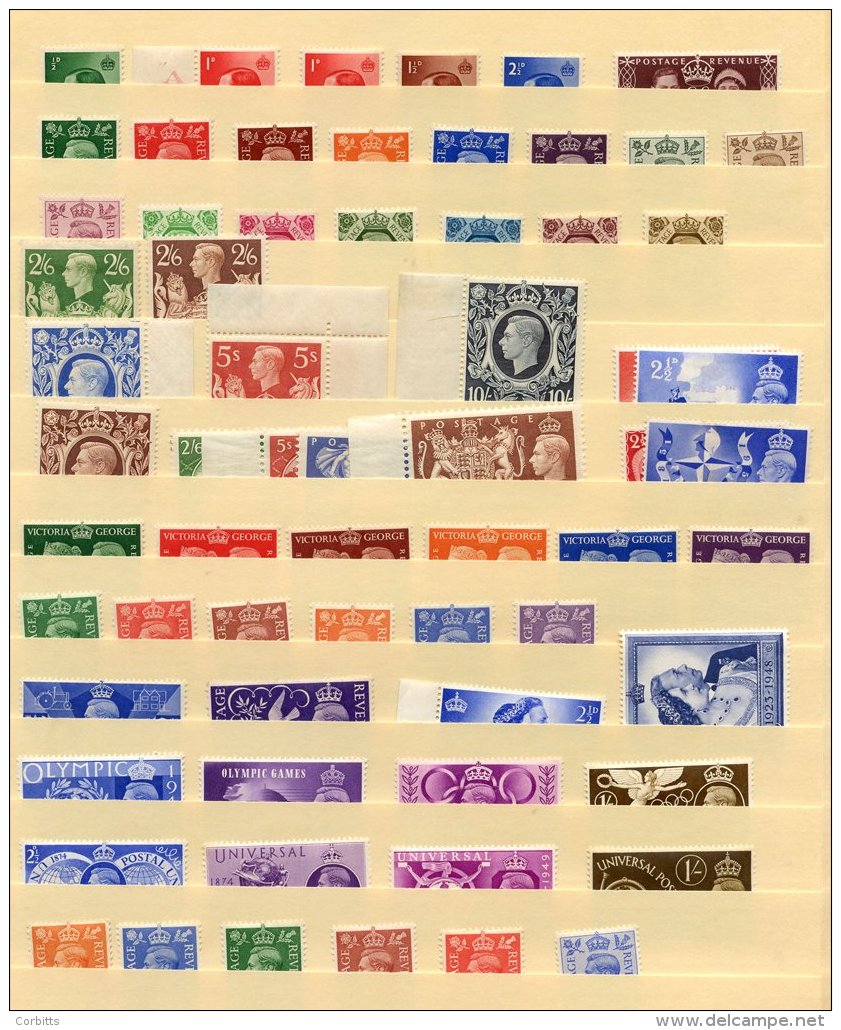 1936-51 KEVIII/KGVI M Or UM Range Incl. 1937 Defin Set, 1939 High Values (5s &amp; 10s Are Corner Marginals) M, 1948 Sil - Autres & Non Classés