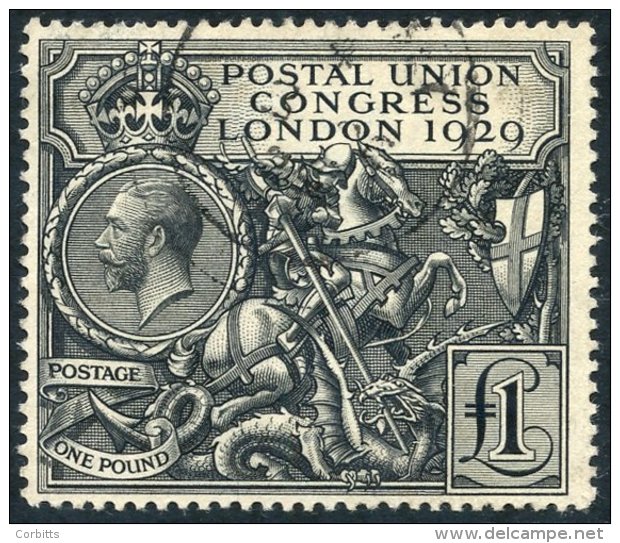 1929 &pound;1 PUC, VFU, SG.438. (1) - Other & Unclassified