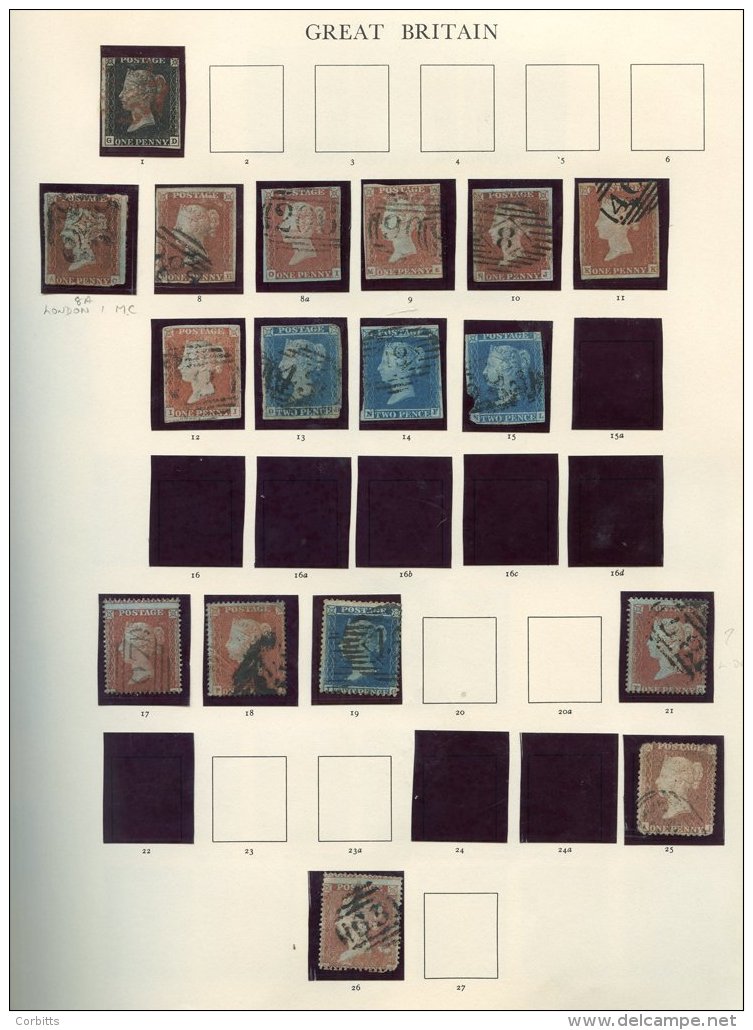 1840-1970 M &amp; U COLLECTION In A Windsor Album Incl. 1840 1d, 1841 1d (7), 2d (3), General Ranges Of Perf Line Engrav - Autres & Non Classés