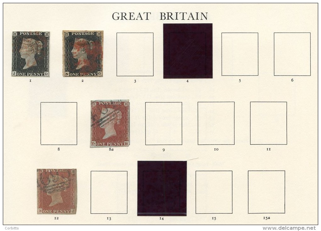 COLLECTION 1840-1970 M &amp; U Housed In A Windsor Album Incl. 1840 1d (2) Both Four Margined Examples, Range Of 1d Red - Autres & Non Classés