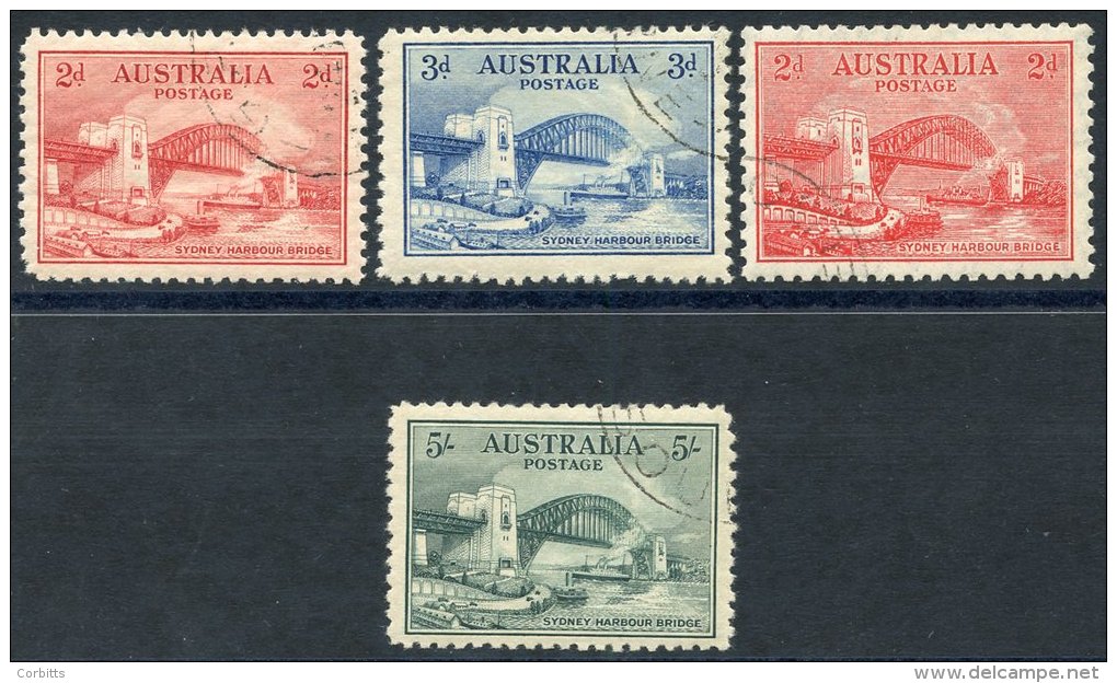 1932 Bridge Set, VFU, SG.141/4. (4) - Autres & Non Classés