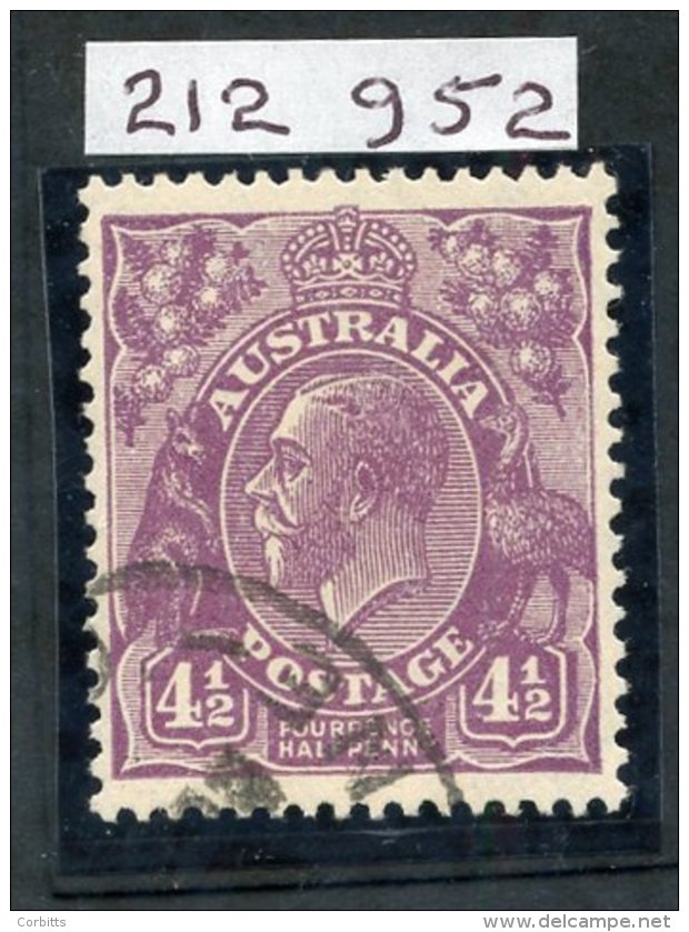 1930 5d On 4&frac12;d Violet Die II, Rare Postally Used Without Surcharge, SG.120, Clear RPS Cert. 2012. (1) - Autres & Non Classés