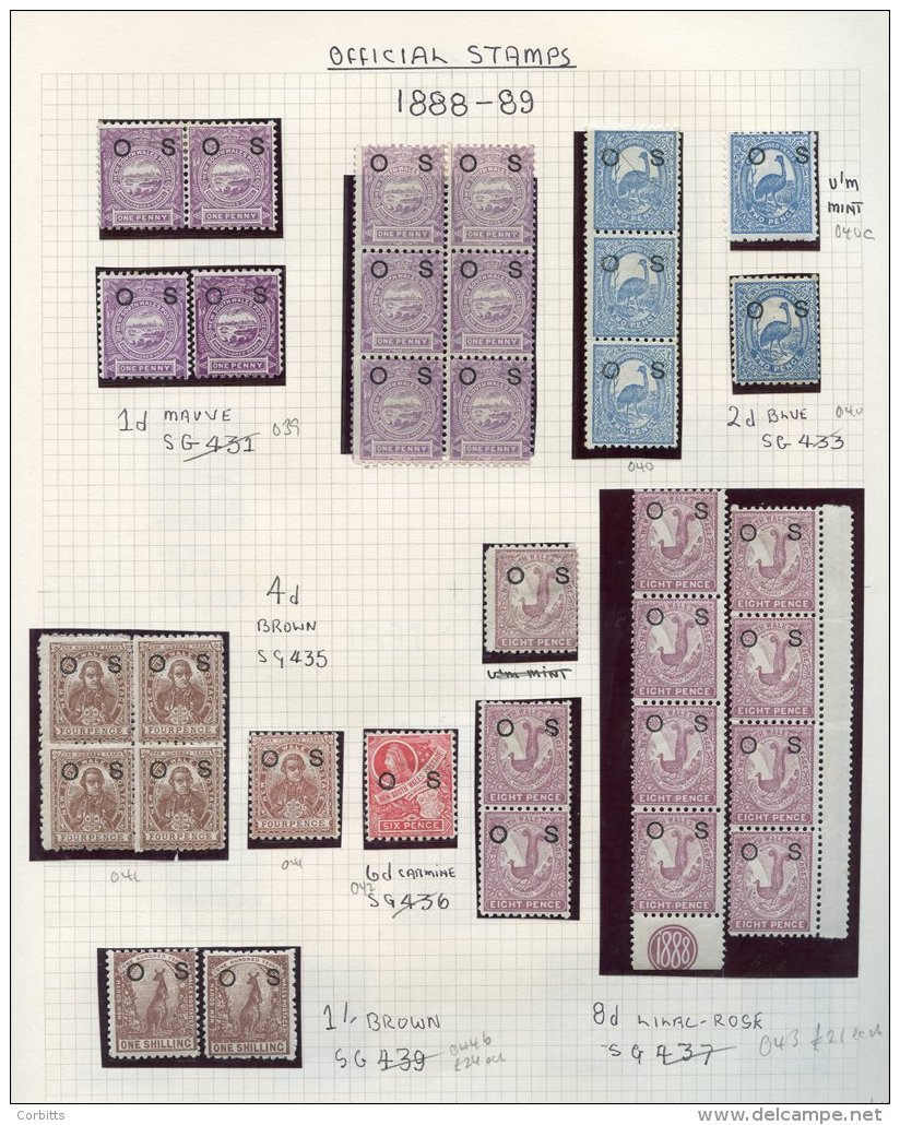 COLLECTION Of M &amp; U Housed In A Devon Album With Ranges From New South Wales, Queensland, S. Australia &amp; Tasmani - Autres & Non Classés