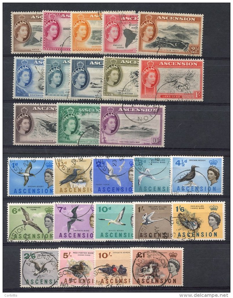 1956 &amp; 1963 Defin Sets, Complete VFU, SG.57/69, 70/83, Cat. &pound;135 - Autres & Non Classés