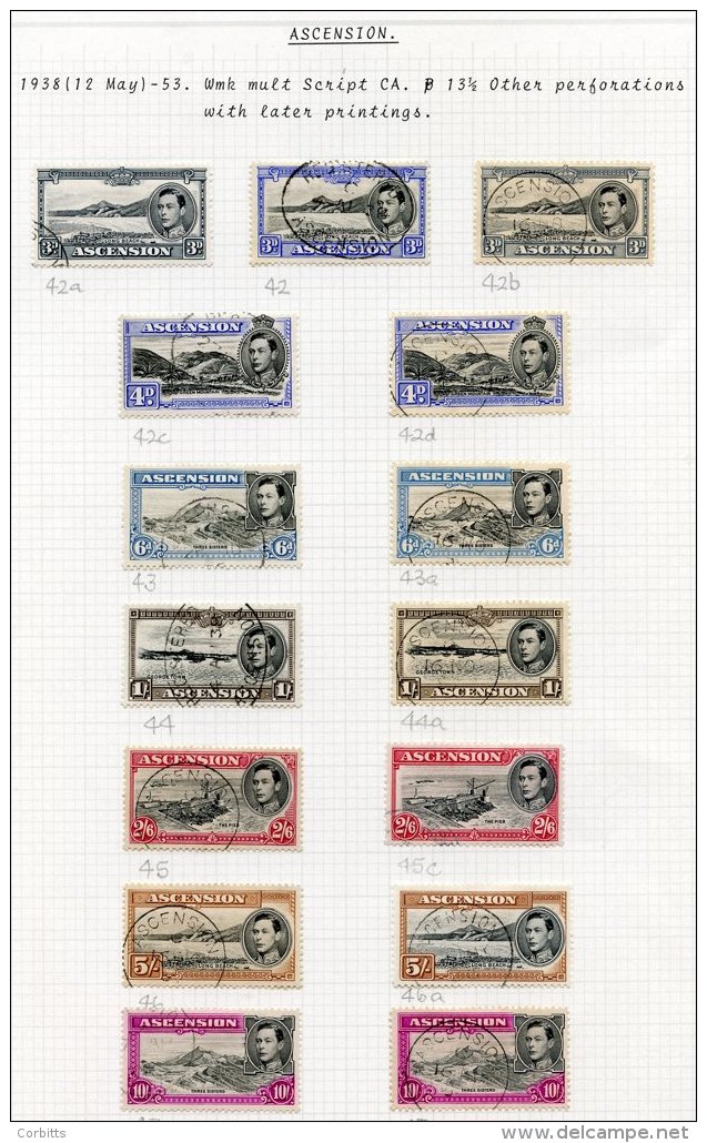 1938-49 KGVI VFU Collection With Nice Ranges Of Defins Incl. 2/6d (2), 5s (2) &amp; 10s (2), 1948 Silver Wedding Etc. (4 - Autres & Non Classés