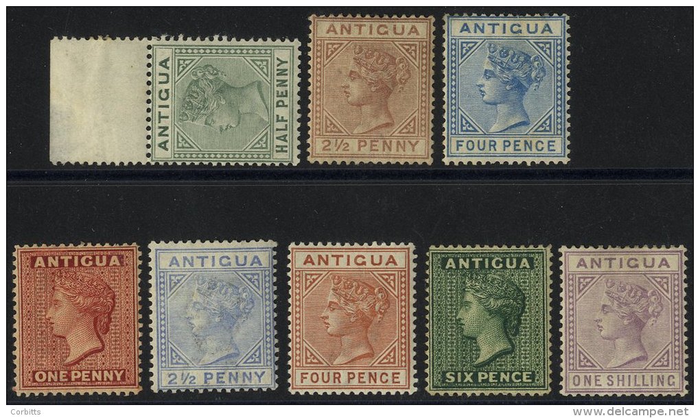 1882 CCA &frac12;d, 2&frac12;d M, 4d Part O.g, SG.21/3, 1884-87 CCA 1d, 2&frac12;d, 4d, 6d &amp; 1s M, SG.25/30. (8) Cat - Autres & Non Classés