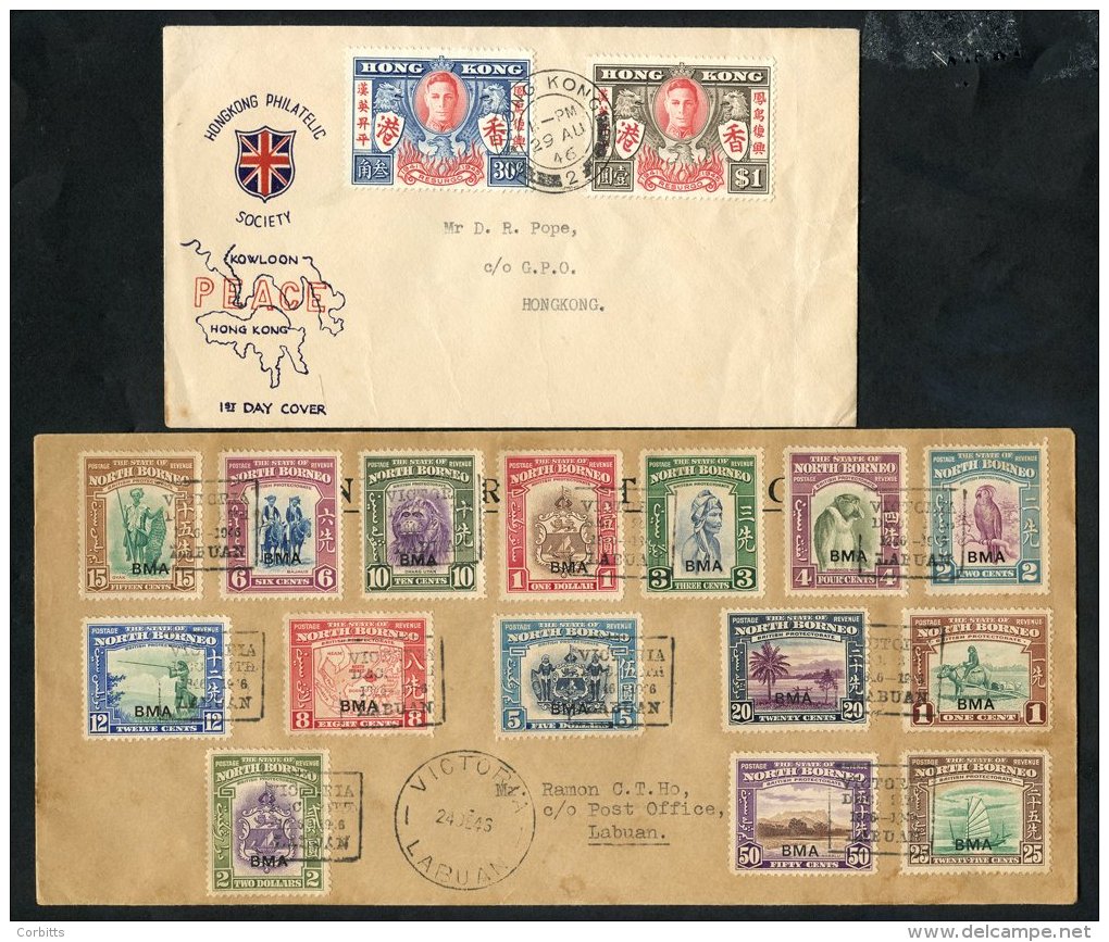 BRITISH COMMONWEALTH KGVI Period Cover Collection Neatly Presented In Two Ring Binders On Leaves In Protectors With Many - Autres & Non Classés