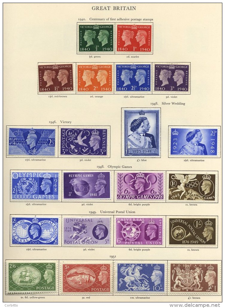 KGVI COLLECTION Of M Housed In The Printed Album 1937-50 (A-Z Ranges) Of Full, Short Or Part Sets. (100's) ST.Cat. &poun - Autres & Non Classés