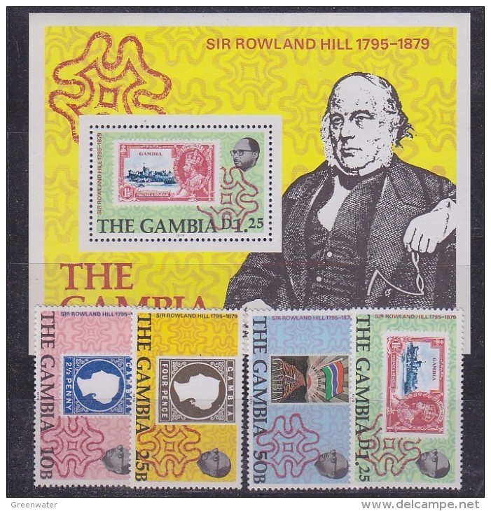 Gambia 1979 Sir Rowland Hill 4v + M/s ** Mnh (29966) - Gambia (1965-...)