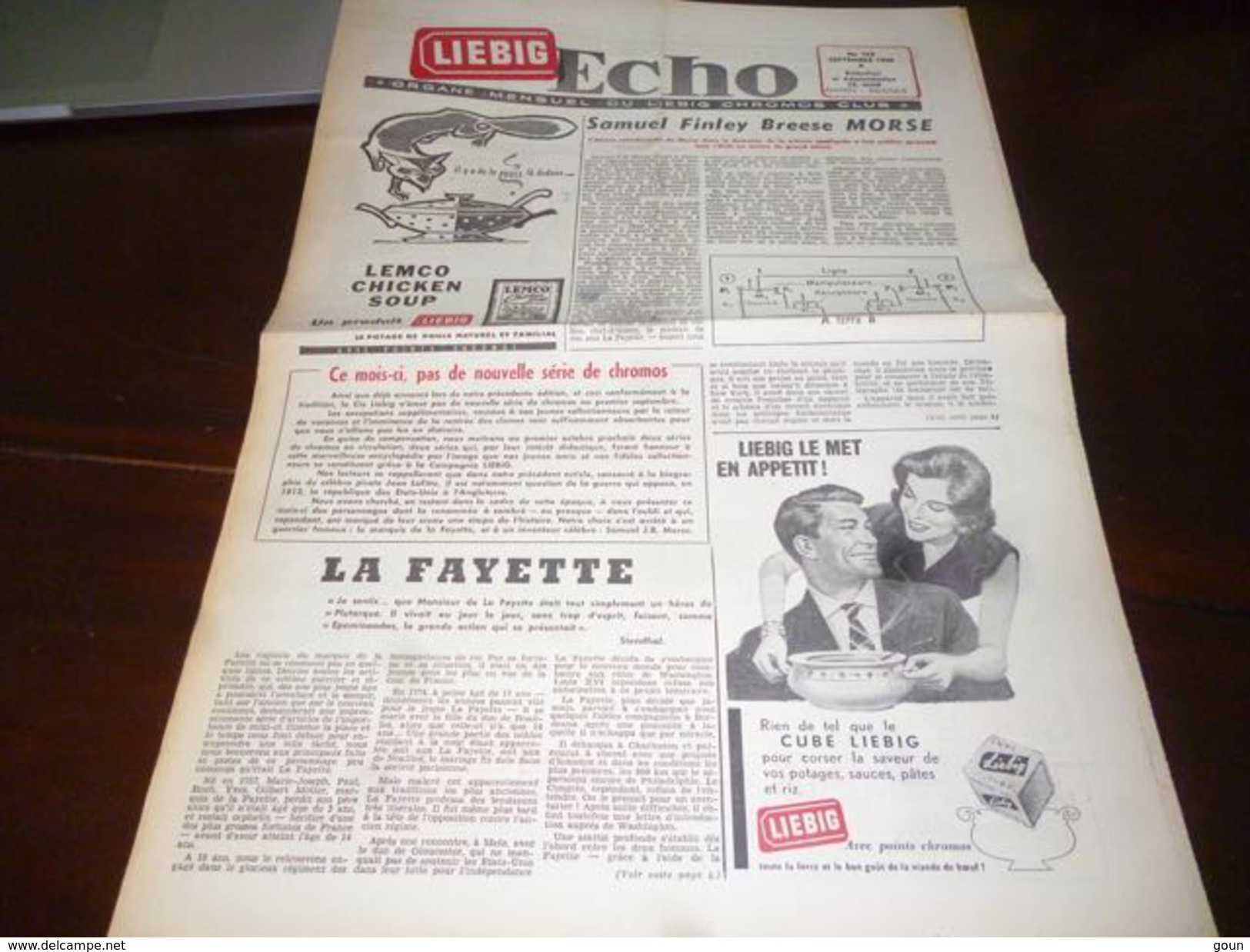 CB1LC157 Liebig Echo Organe Mensuel Du Liebig Chromo Club - Septembre 1960 - Avec Recettes De Cuisine - Oxo - Autres & Non Classés