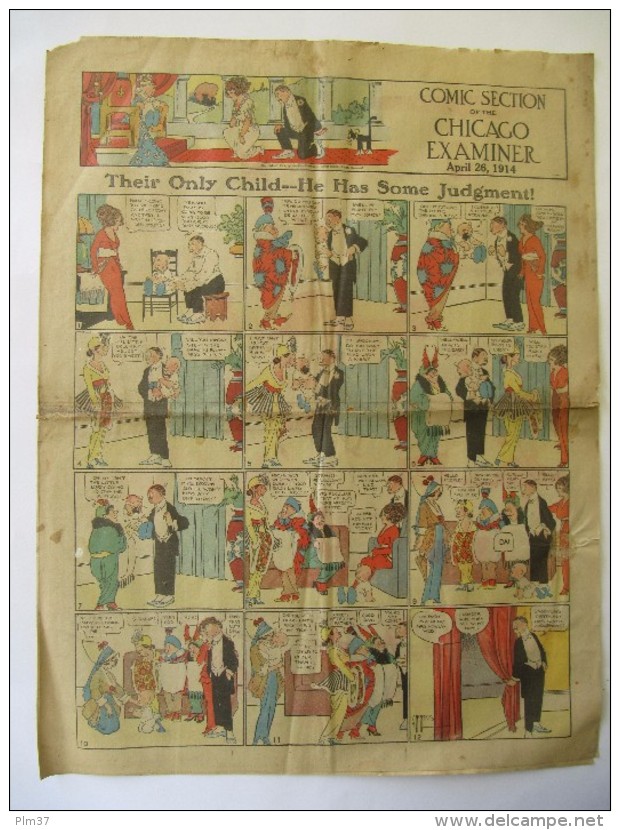 Comic Section Of The San Francisco Examiner 1914 - 4 Pages - Manus, Swinnerton, Opper, Outcault - 1897 - 1937: Edad De Plata