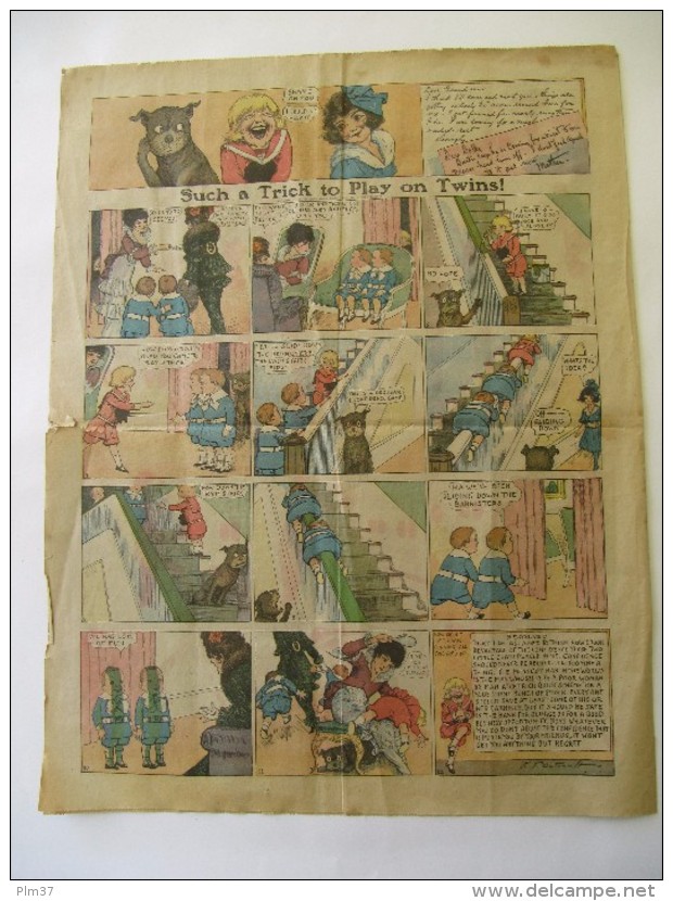 Comic Section Of The Los Angeles Examiner 1914 - 4 Pages - Katzenjammer Kids, Swinnerton, Manus, Outcault - 1897-1937 : Platinium Age