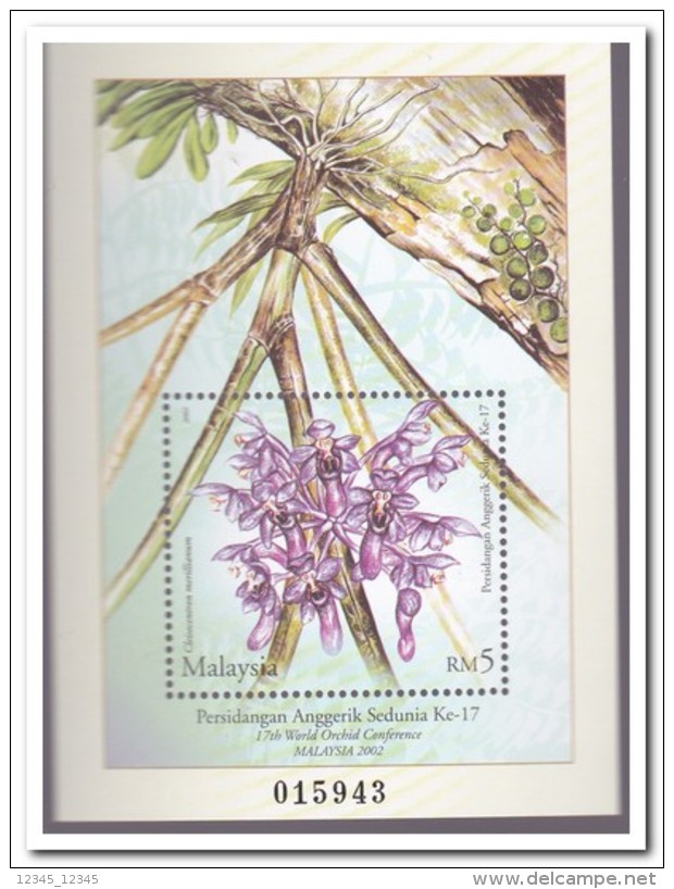 Malaysia 2002, Postfris MNH, Flowers, Orchids - Malaysia (1964-...)