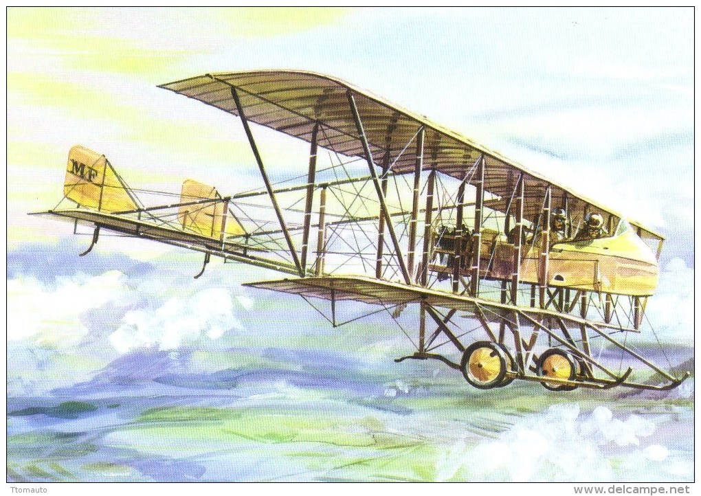 Maurice Farman MF11  -  Art Card By Tony Theobald  -  CPM - 1914-1918: 1a Guerra