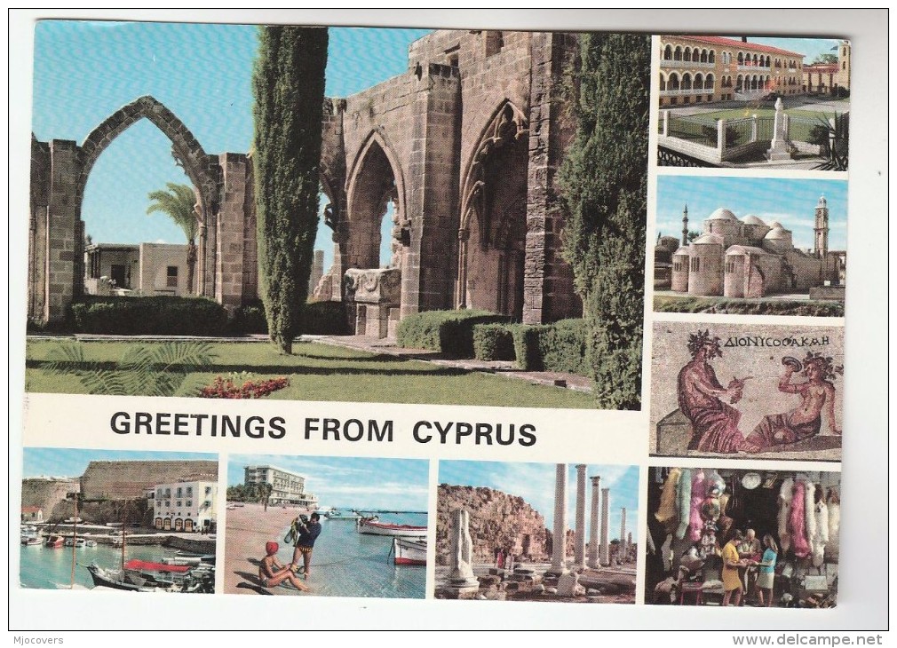 1971 BRITISH FORCES CYPRUS Stamps COVER (postcard) To GB Fpo - Brieven En Documenten