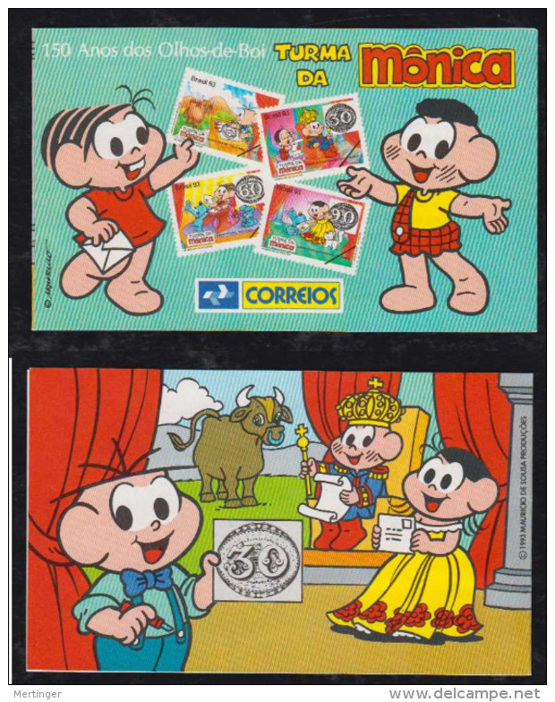 Brazil Brasil Booklet MH CD21 With Postmark Comic Monica 1993 - Carnets