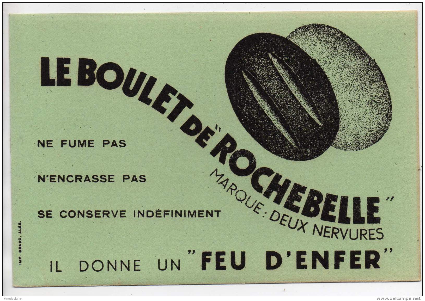Buvard - Le Boulet De Rochebelle - Marque: Deux Nervures - B
