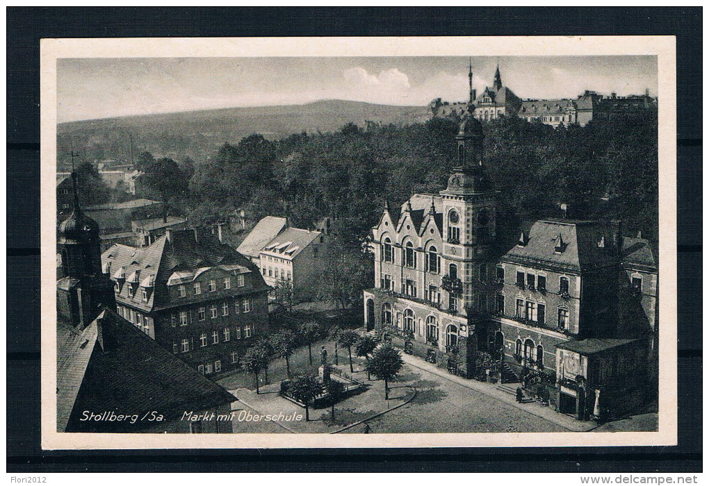 (D169) AK Stollberg - Markt Mit Oberschule - Stollberg (Erzgeb.)