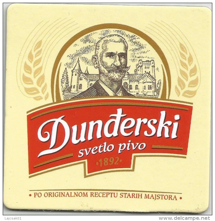 DUNDJERSKI  New Beer Mat From Serbia Carlsberg Serbia Brewery - Sous-bocks