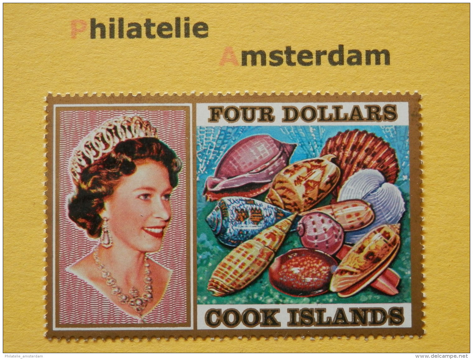 Cook Islands 1975, FAUNA SHELLS MUSCHELN SCHNECKEN COQUILLAGES SCHELPEN CONCHAS: Mi 415, ** - Coneshells