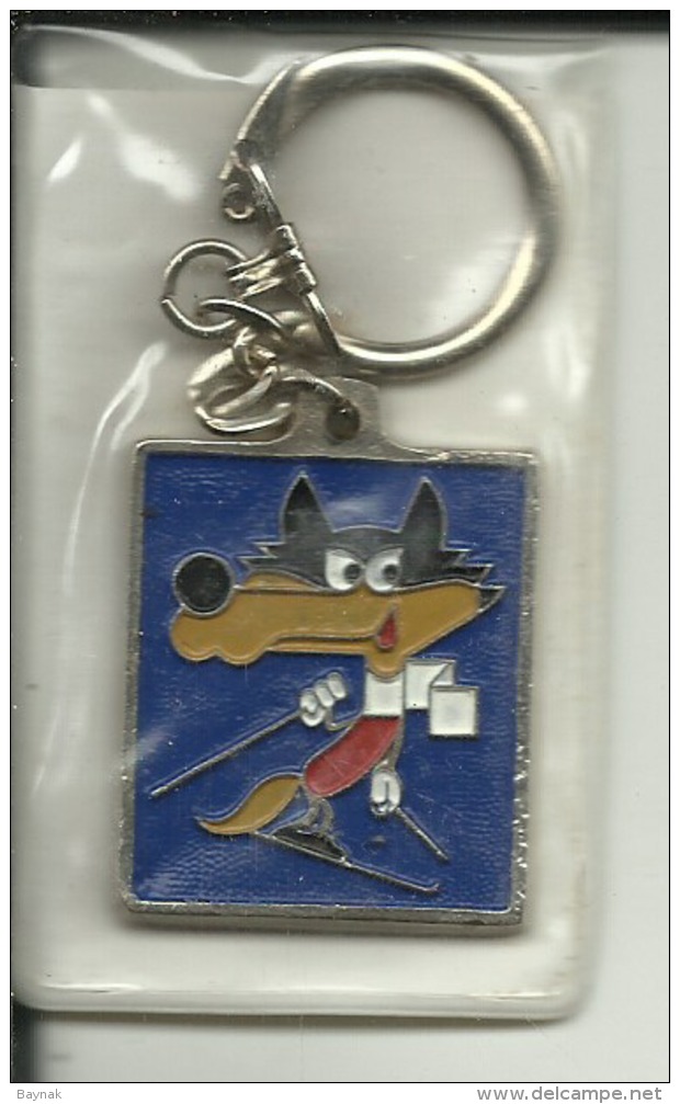 SARAJEVO, BOSNIA  --  WINTER OLYMIC GAMES 1984  --  VUCKO  --  KEYCHAIN, SCHLUSSELHANGER - Wintersport