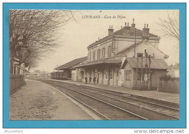 CPA Chemin De Fer Gare De Dijon - LOUHANS 71 - Louhans